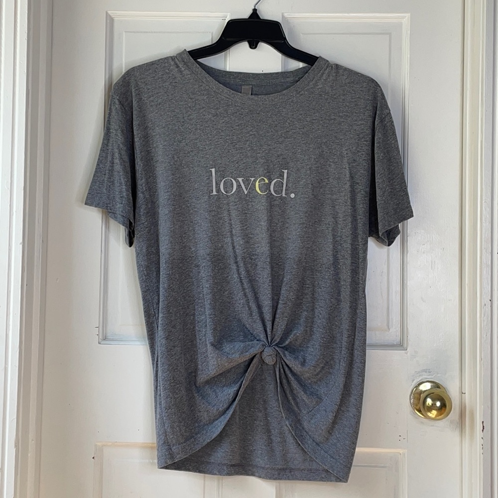 ‘Loved’ Knotted T-shirt
